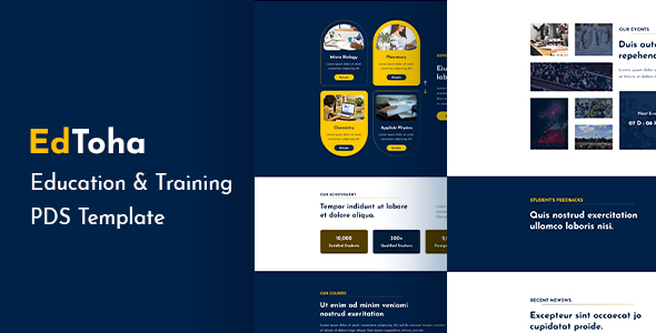 EdToha - Education & Training PSD Template.