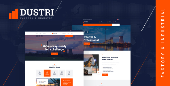 Dustri - Factory & Industrial PSD Template