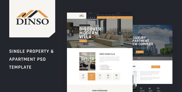 Dinso - Single Property & Apartment PSD Template