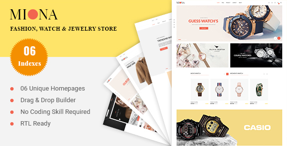 MIONA - Fashion, Watch & Jewelry Shopify Theme