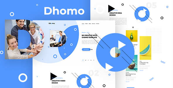 Dhomo - Agency One Page PSD Template