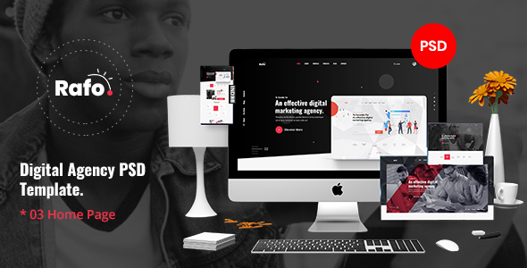 Rafo - Digital Agency PSD Template