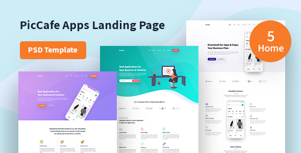 Picafe - Creative Apps Landing