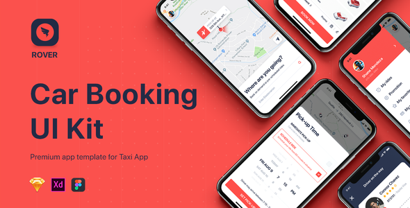 ROVER - Taxi UI Kit for Mobile App
