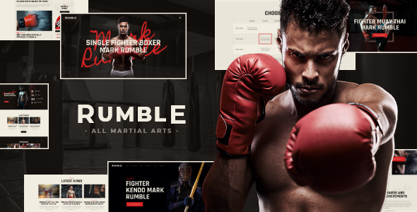 Rumble | Boxing & Martial Arts Fighting MMA WordPress Theme