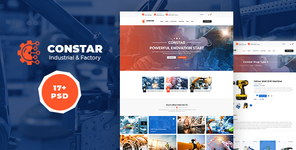 Constar – Industrial/ Manufacturing PSD Template