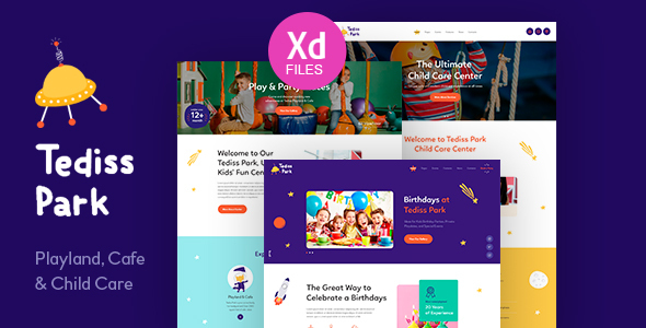 Tediss | Play Area & Child Care Center XD Template