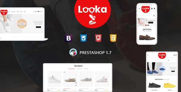 Looka - Glasses & Shoes Prestashop 1.7 - 9.x Responsive Theme