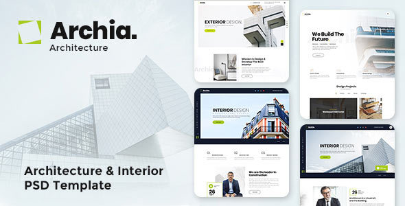 Archia - Architecture & Interior PSD Template