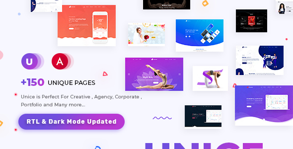 Unice - Multipurpose Angular 22 Template for SaaS, Startup & Agency