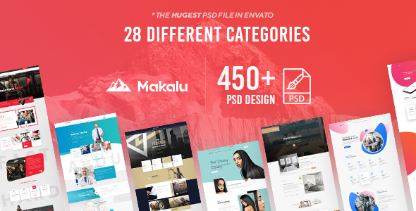 Makalu - Multi-Purpose PSD Template