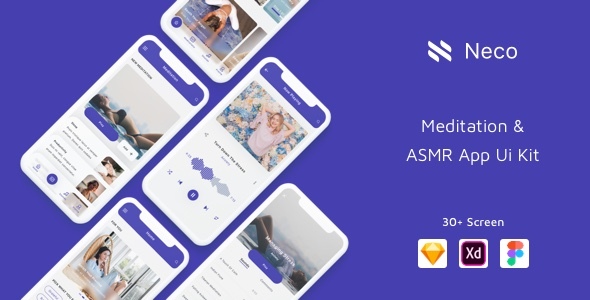 Neco - Meditation App Ui Kit