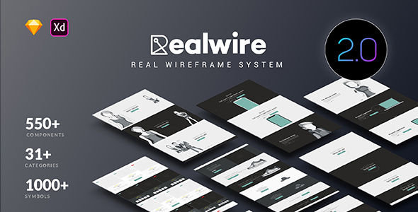 Realwire - Ultimate Wireframe Library Collection