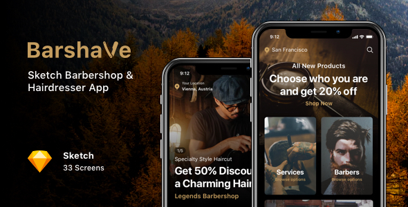 Barshave - Sketch Barbershop & Hairdresser App