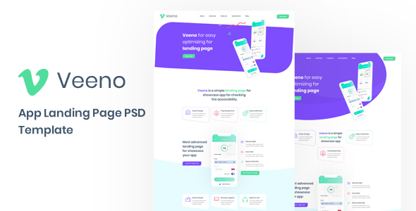 Veeno - App Landing Page