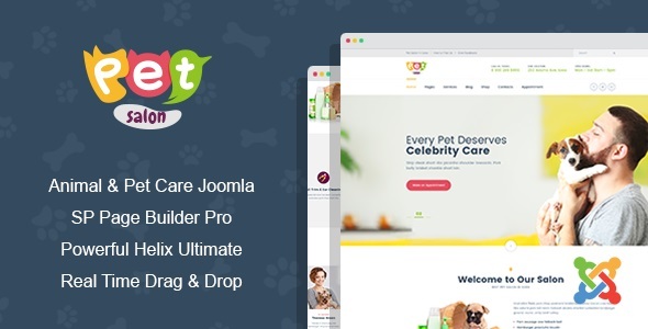 Pet Salon - Animal & Pet Care Joomla 6 Template