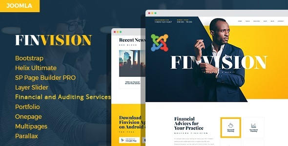 Finwiz - Financial and Auditing Services Joomla 6 Template