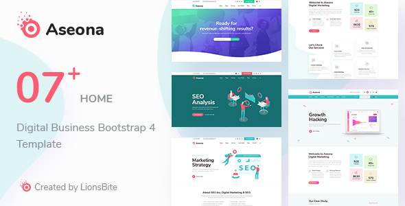 Aseona - Multipurpose Bootstrap 4 Template