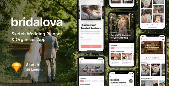 Bridalova - Sketch Wedding Planner & Organizer App