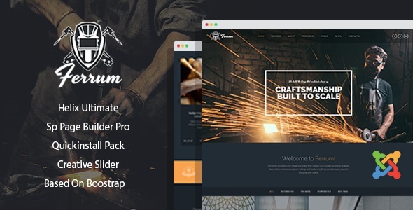 Ferrum - Welding And Metal Works Joomla 6 Template