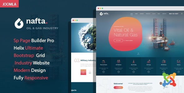 Nafta - Oil & Gas Industry Joomla 6 Template
