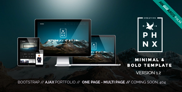 Phoenix - Multipurpose Portfolio, Agency & eCommerce HTML5 Template
