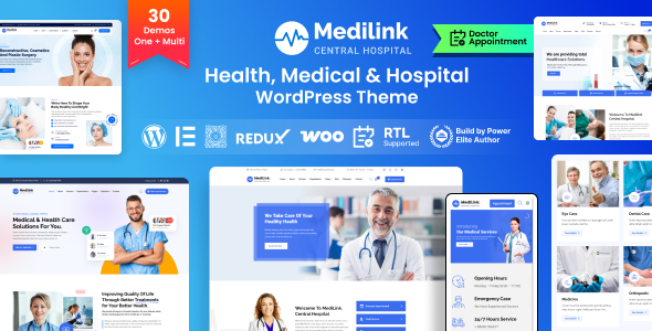 Preview image for Medilink - Health & Medical WordPress Theme