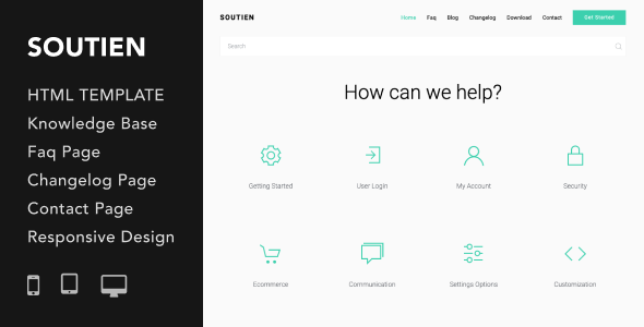 Soutien | Customer Support Helpdesk HTML Template