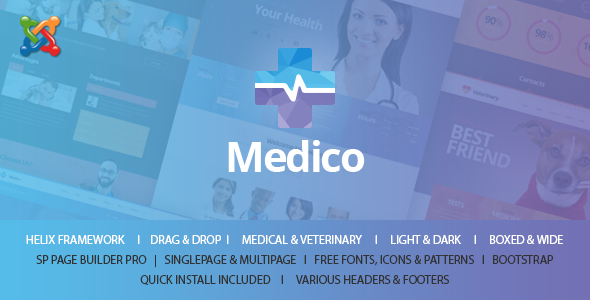 Medico - Medical & Doctors Joomla 6 Template | Hospital