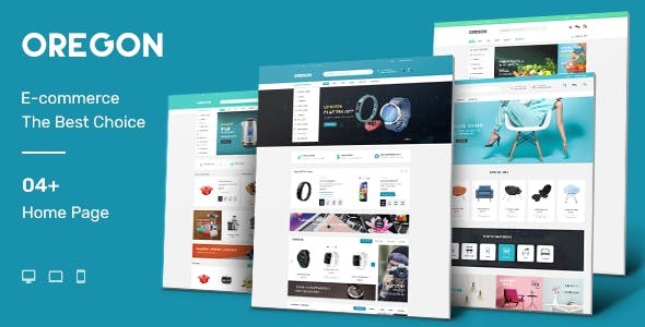 Product preview supplied for Oregon - Electronics Furniture  Store HTML Template
