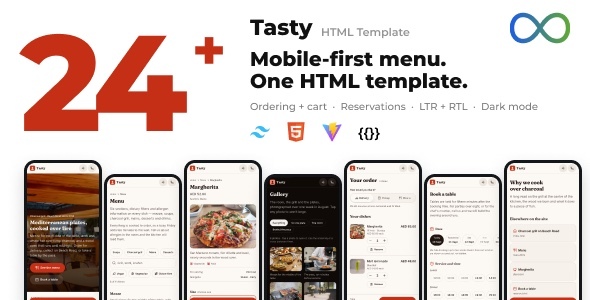 Tasty | Restaurant, Café & Food Ordering HTML Template