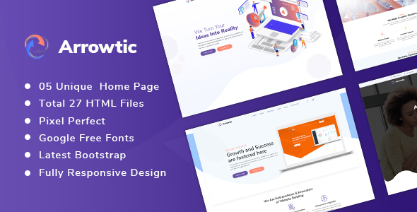 Arrowtic - Digital Marketing Agency HTML Template