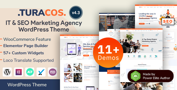 Turacos - IT Company & SEO Marketing Agency Portfolio WordPress Theme
