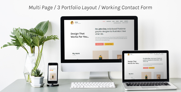 Astar - Responsive Personal Portfolio Template