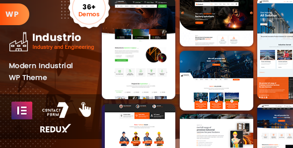 Industrio - Industrial & Factory WordPress Theme