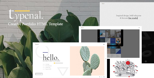 Typenal - Creative Portfolio HTML Template