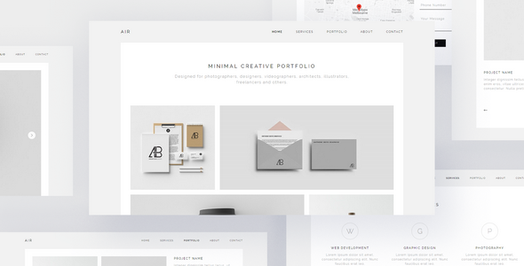 AIR - Minimal Portfolio Muse Template
