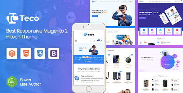 Teco - Responsive Hitech/Digital Magento 2 Store Theme