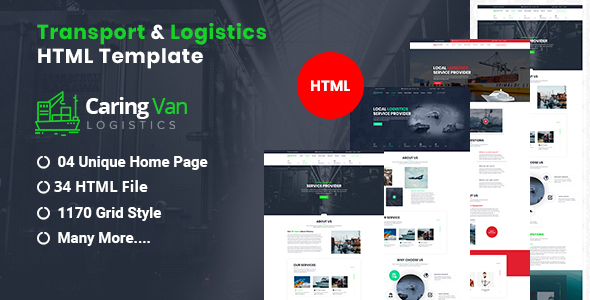 Caring Van-Logistics & Transport HTML5 Template