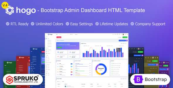 Hogo - HTML Bootstrap Admin Dashboard Template