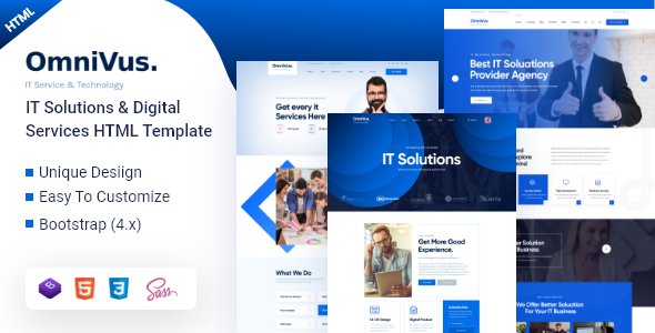 Omnivus - IT Solutions & Digital Services HTML5 Template