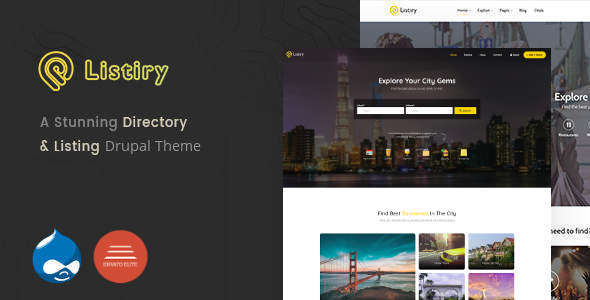 Listiry - Directory & Listing Drupal 10 & 9 Theme