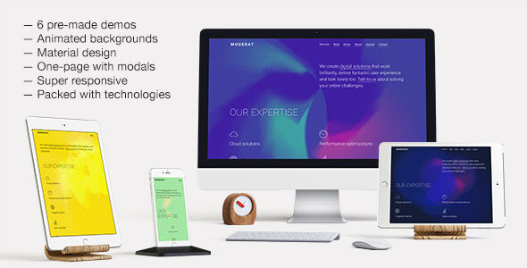 Moderat — Experimental One-Page Template