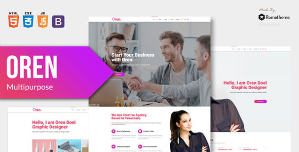 OREN - Responsive Multi-purpose HTML Template