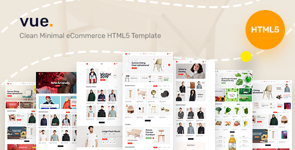 Vuee - Clean Minimal eCommerce Bootstrap 5 Template