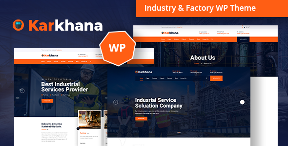 Karkhana - Industry & Factory WordPress Theme + RTL