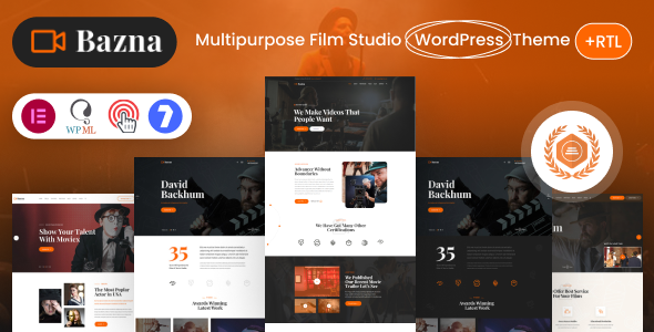 Bazna - Multipurpose Movie Production & Film Studio WordPress Theme + RTL