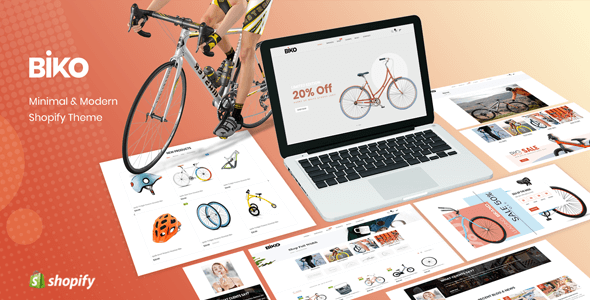 BIKO - Bicycle Store Responsive Shopify Theme Sections Ready