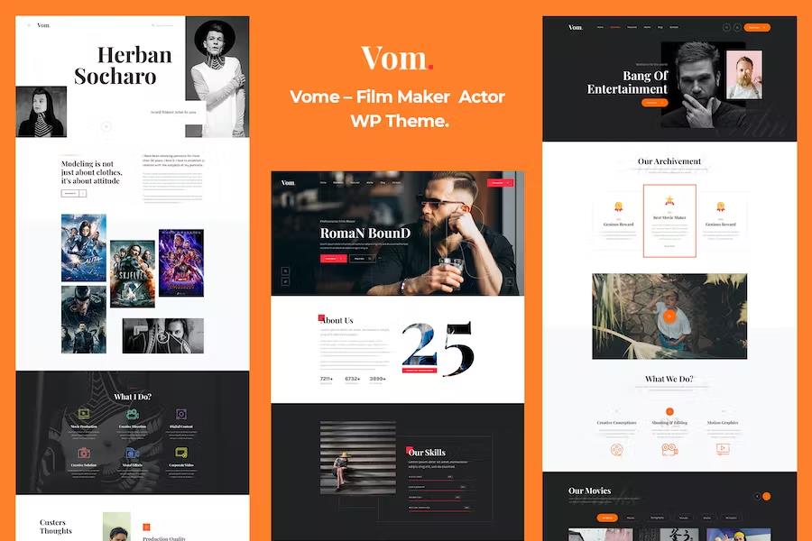 Vome – Multipurpose Film Studio Movie Production WordPress Theme 1.0.8